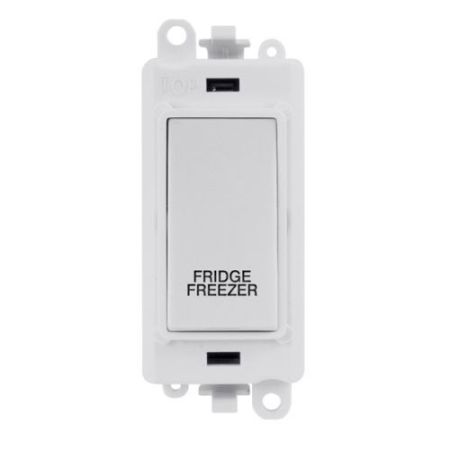 Click Gridpro Polar White 20A DP Switch Module "Fridge Freezer" (Polar White Ins)