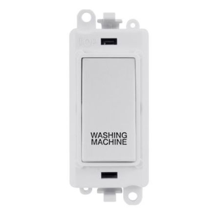 Click Gridpro Polar White 20A DP Switch Module "Washing Machine" (Polar White Ins)
