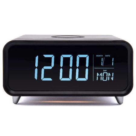 Groove Athena Alarm Clock With Wireless Charge Pad