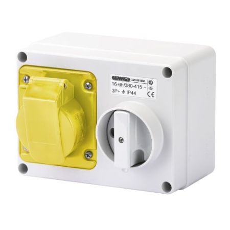 Gewiss 16a 110v 3-P Horizontal Isolated Socket