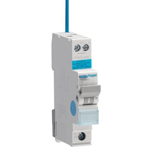 Hager 16a 30ma Mini RCBO