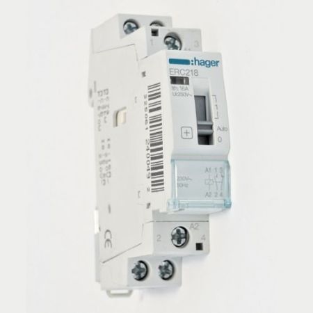 Hager 16a 1-N/O 1-N/C 240v Relay