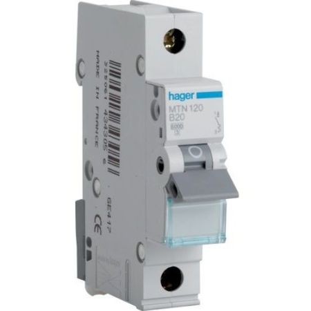 Hager 20A Single Pole MCB