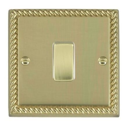 Hamilton Georgian Brass 1G 2w Switch