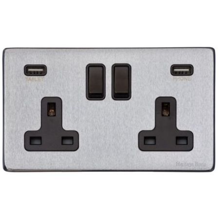 Heritage Sat Chrome 1G USB Socket