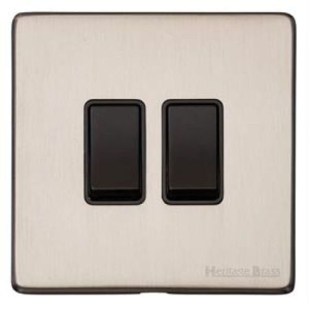 Heritage Satin Nickle 1G 2w Switch