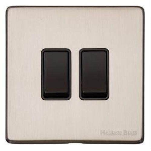 Heritage Satin Nickle 1G 2w Switch