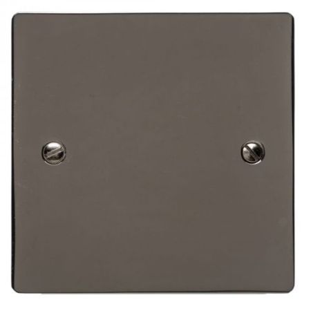 Heritage 1G Blank Plate Black Nickle
