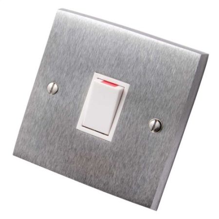 Heritage 20A DP Switch Satin Chrome (Black)