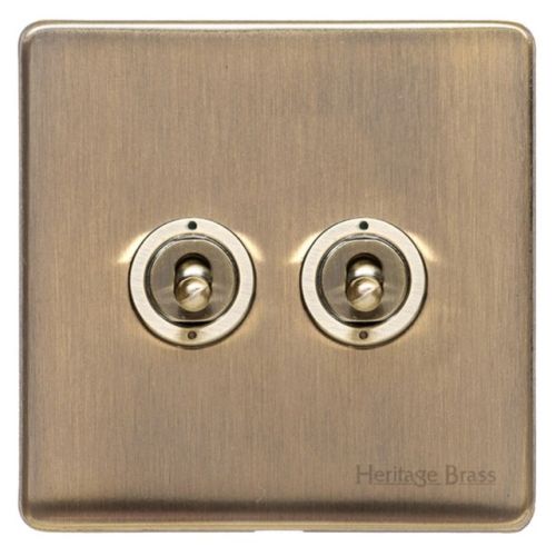 Heritage Antique Brass 1G 2w Dolly Switch Low Pro