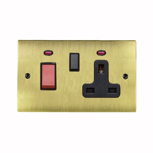 Heritage Ant Brass 45A Ccu + Socket