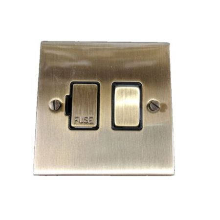 Heritage Antique Brass Switched Fused Spur