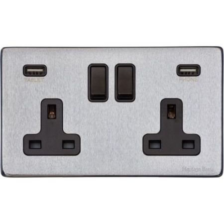 Heritage Sat Chrome 1G USB Socket