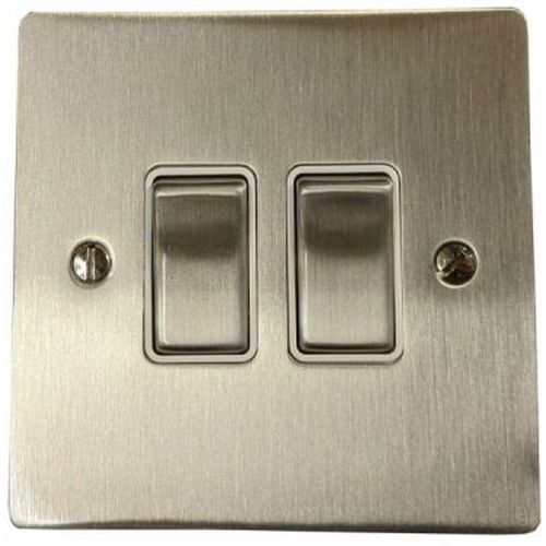 Heritage Satin Nickel 1G 2w Switch Wh Inserts