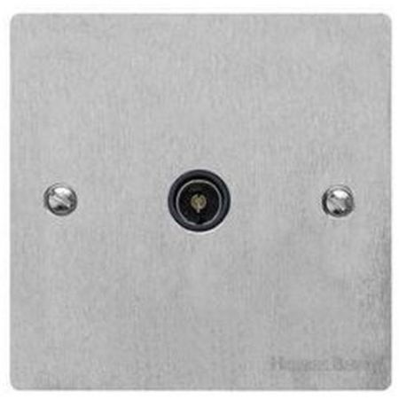 Heritage 1G Coax Outlet Face Plate S/Nickel