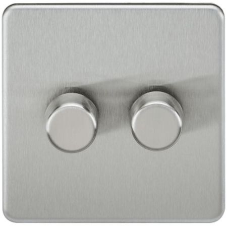 Heritage 1G 2w Sat.Chrome LED Dimmer
