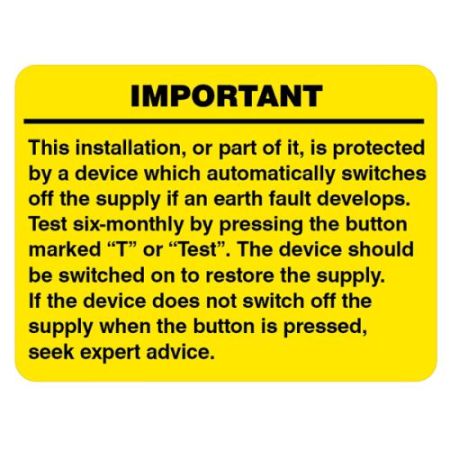 R.C.D. Test Label (100)