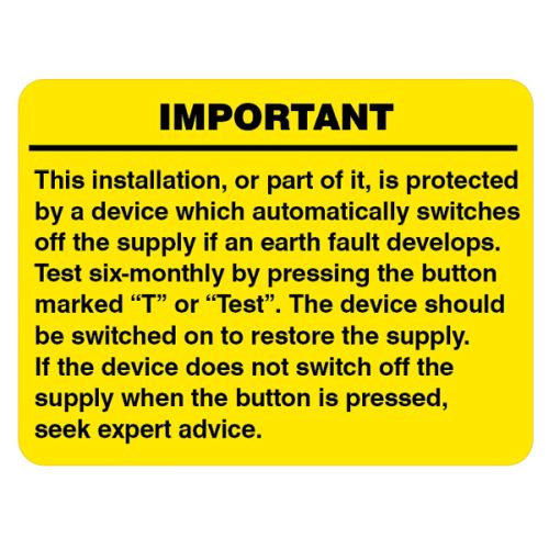 R.C.D. Test Label (100)