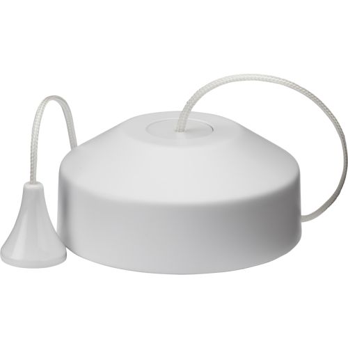 Knightsbridge 1-Way 10-150w (5-100w LED) Trailing Edge Pull Cord Dimmer Switch - Matt White