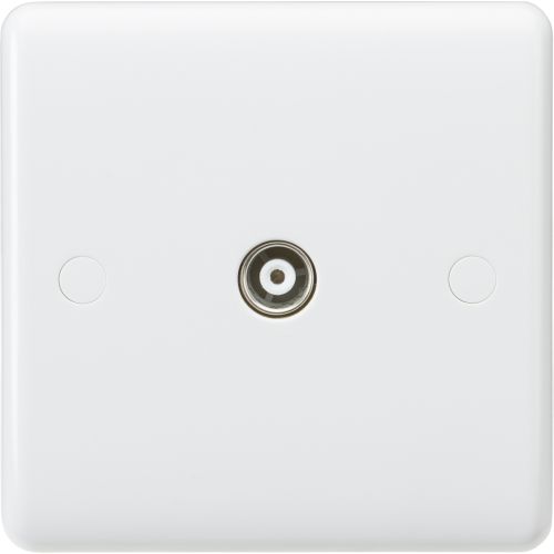 Knightsbridge Curve 1G Tv Socket