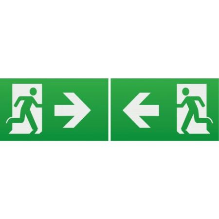 Knightsbridge Running Man Legend (Kit Of 2) With Left/Right Facing Arrow For Emexit / Emlrec / Emlsus / Emxst