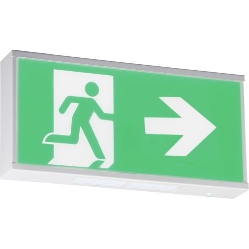 Knightsbridge Running Man Legend For Product Emrun With Right Facing Arrow