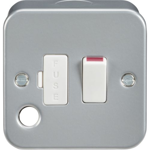 Knightsbridge Metalclad Switched Fused Spur+Flex Outlet