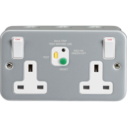 Knightsbridge 13A 2G DP Rcd Switched Socket - 30ma (Type P)