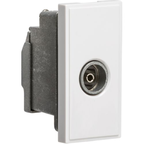 Knightsbridge Screened Tv Outlet 25 X 50mm - White