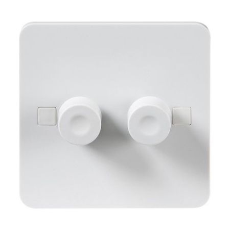 Knightsbridge Pure 2G 2w Dimmer Switch
