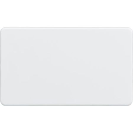 Knightsbridge Screwless 2G Blanking Plate - Matt White