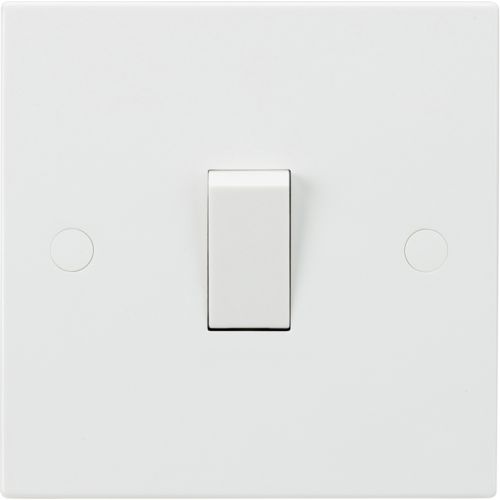 Knightsbridge Square Edge 1G 1w Switch