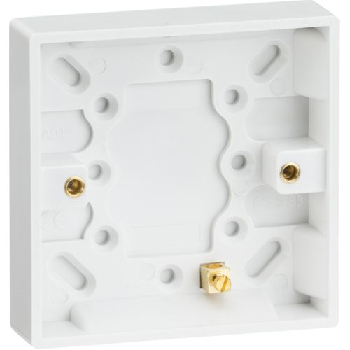 Knightsbridge Square Edge 1G 16mm Pattress