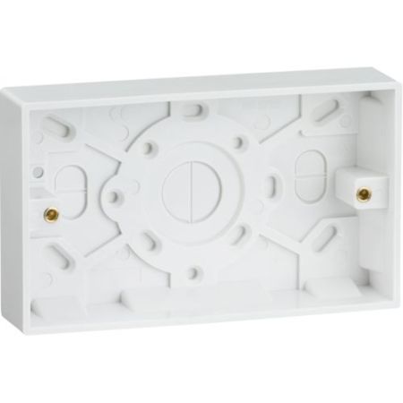 Knightsbridge Square Edge 2G 25mm Pattress