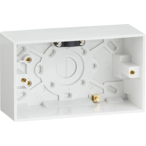 Knightsbridge Square Edge 2G 47mm Pattress