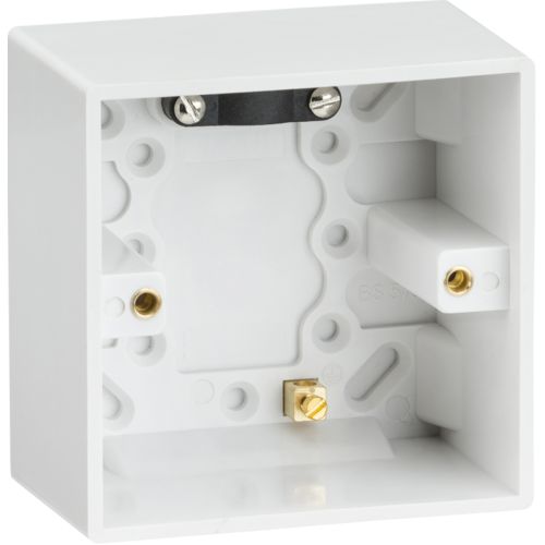 Knightsbridge Square Edge 1G 47mm Pattress