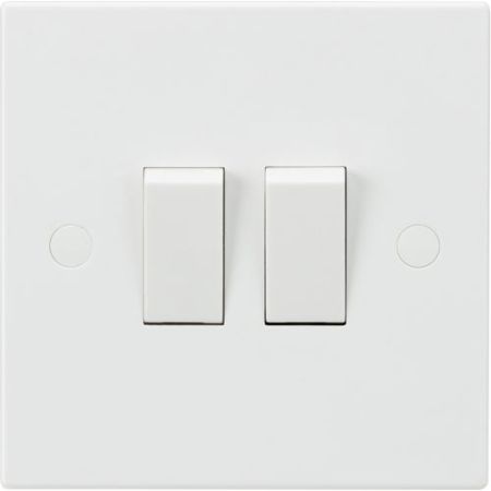 Knightsbridge Square Edge 2G 2w Switch