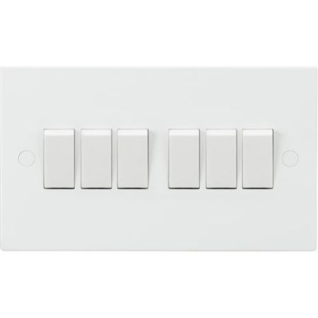 Knightsbridge Square Edge 6G 2w Switch