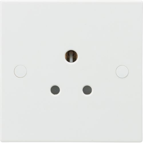 Knightsbridge Square Edge 5A Un-Switched Socket