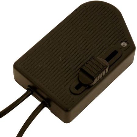 Inline 60w-300w Foot Dimmer Black