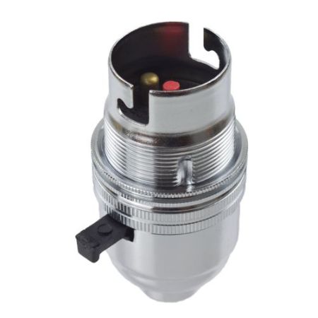 1/2" BC Chrome Lampholder