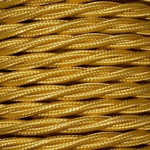 0.75mm 3c Gold Twisted Braided Cable (Per Metre)