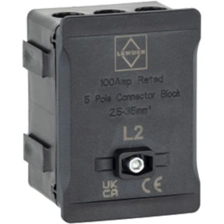 100A SINGLE POLE BLOCK BLACK