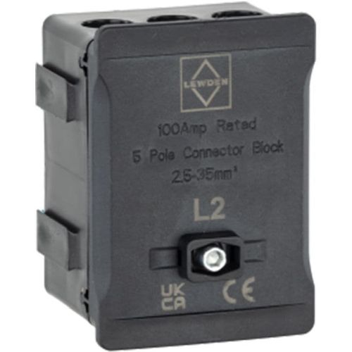 100A SINGLE POLE BLOCK BLACK