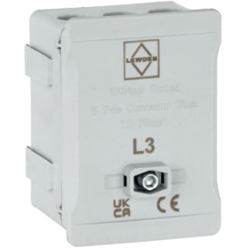 100A SINGLE POLE BLOCK GREY