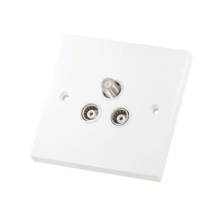 Selectric 3G Flush Sat/Tv/Fm Socket