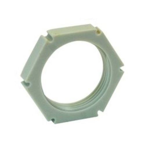 25mm Plastic Locknuts White