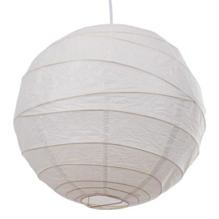 Loxton 19" White Bamboo Paper Shade