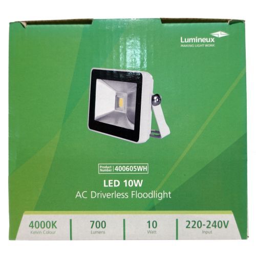 LED Hq Slim Floodlight 10w White Cool White