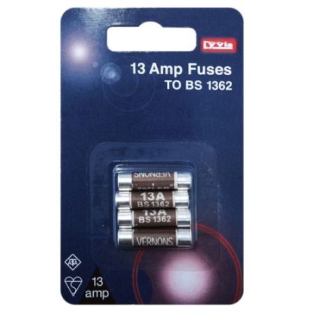 Lyvia 13A Plug Top Fuse 4pk